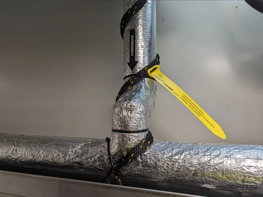 detekcja wycieków wody z rury pionowej