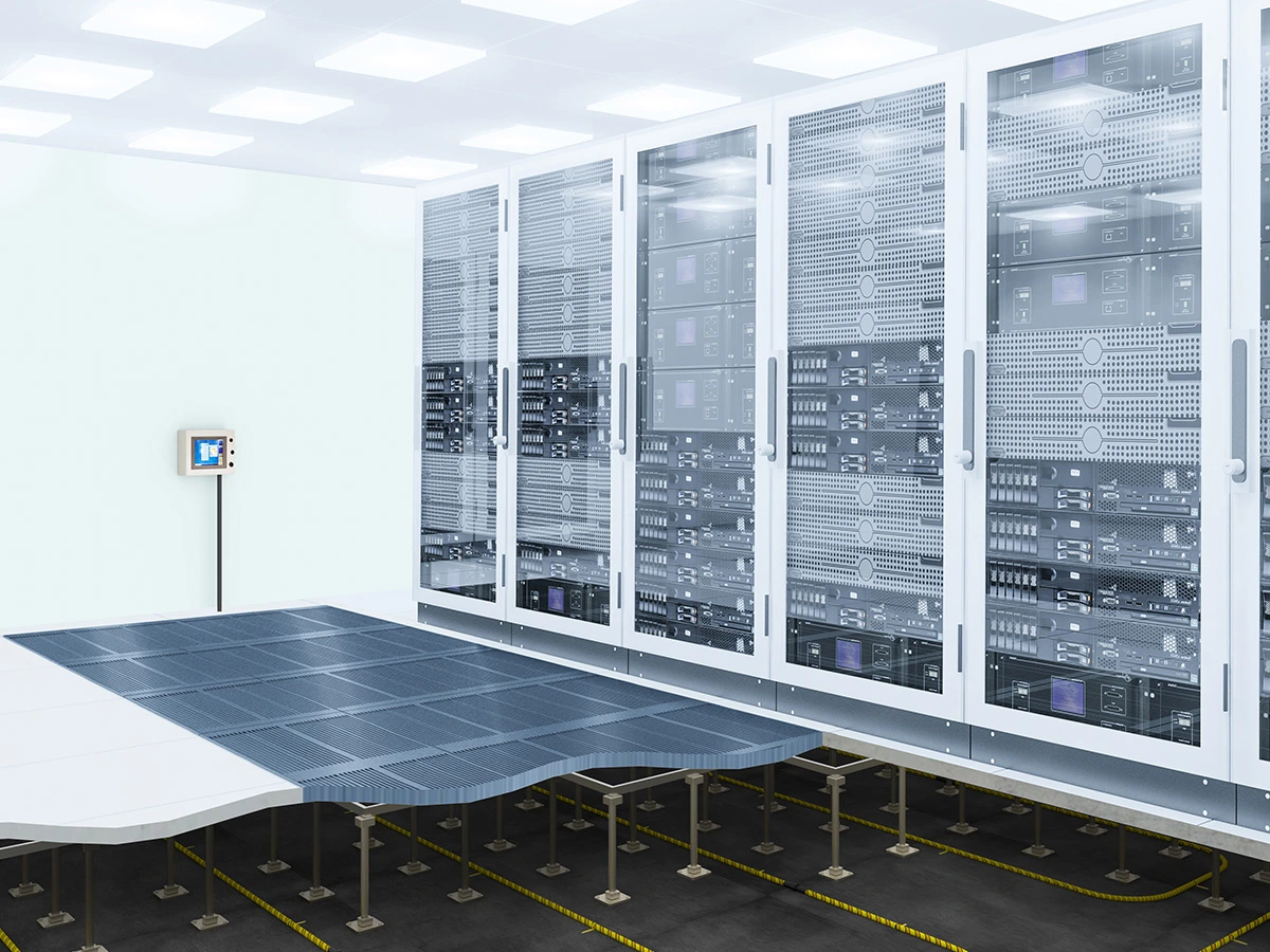 Podniesione podłogi techniczne w serwerowniach i centrach danych