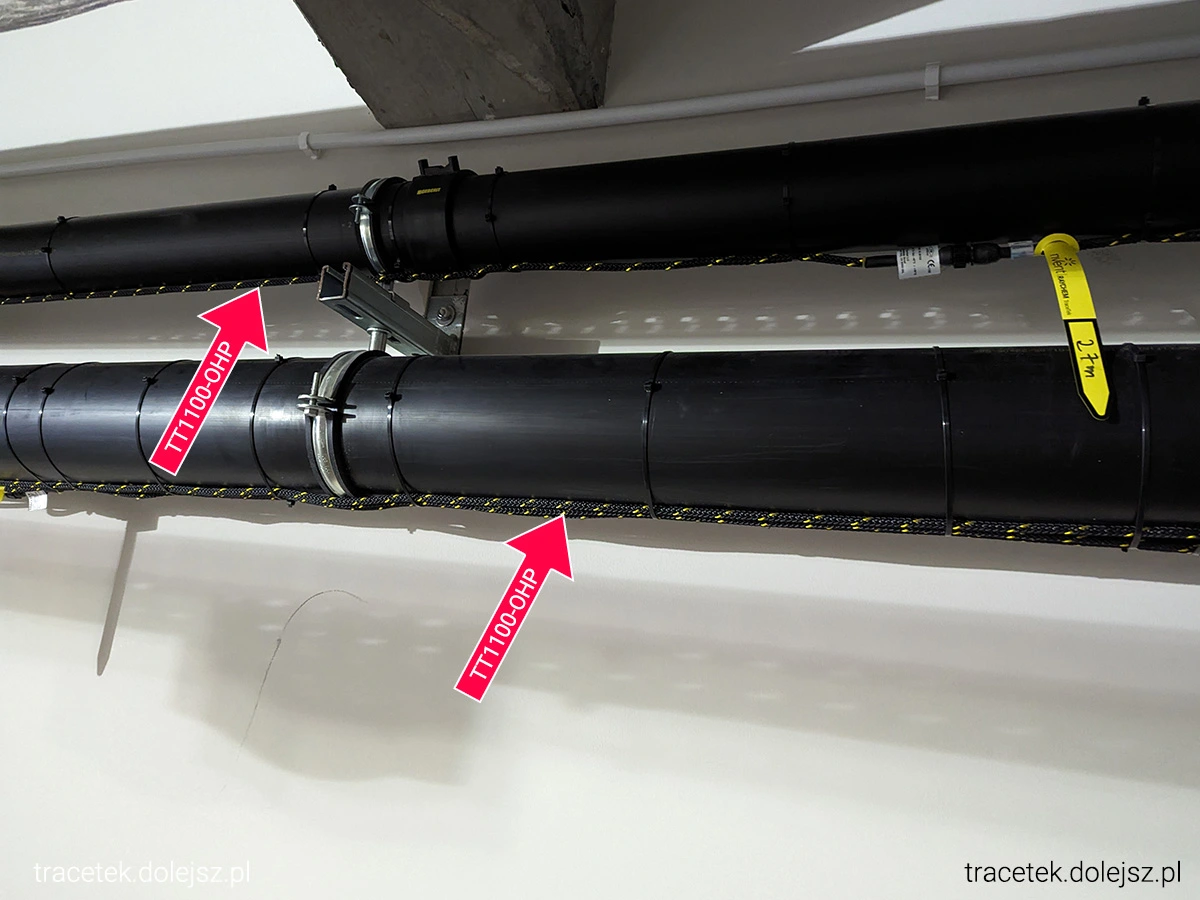 Czujnik liniowy do wykrywania wycieków wody z rurociągów